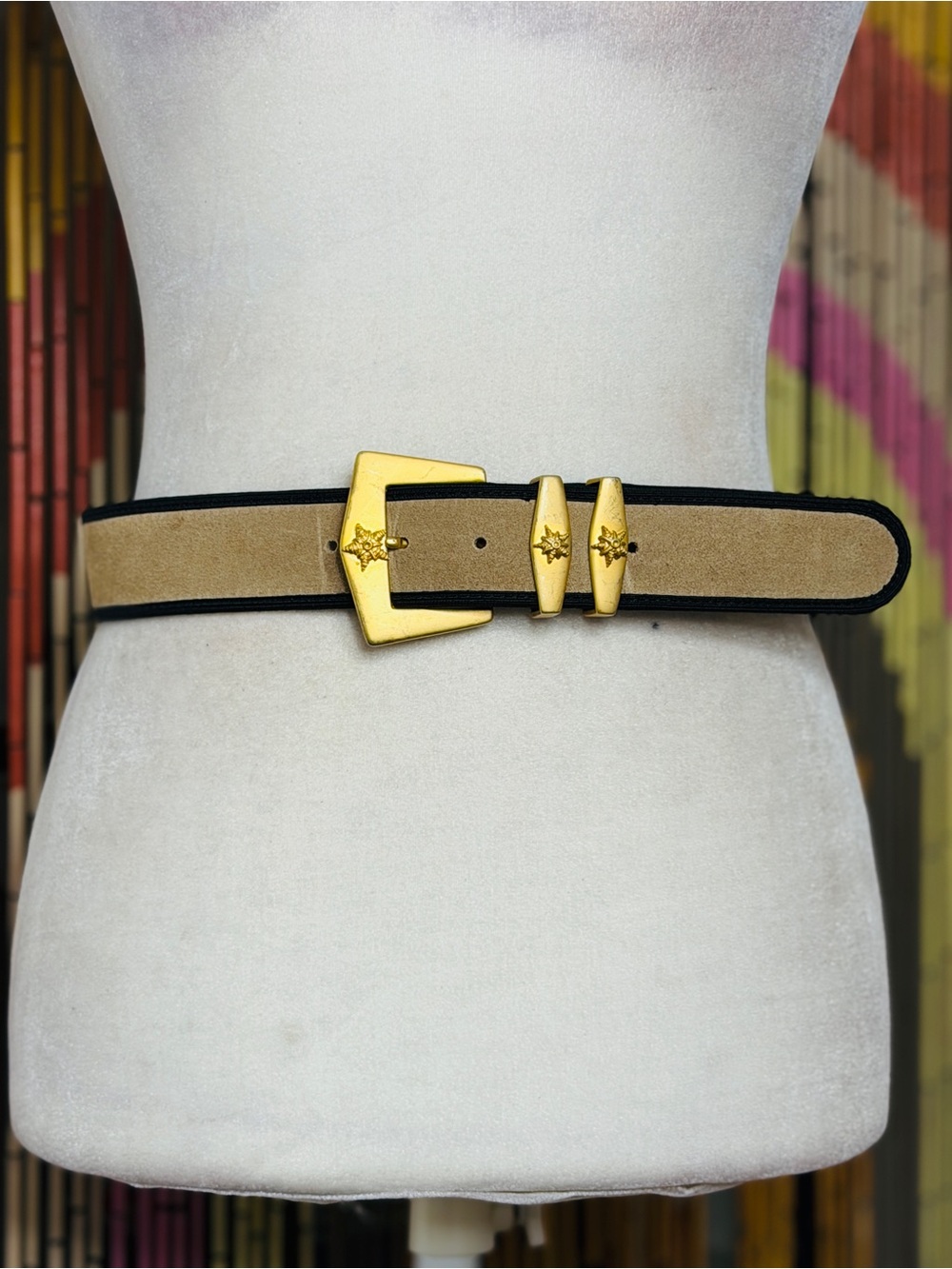 90s Mondi Vintage Suede Made in Italy Statement Belt